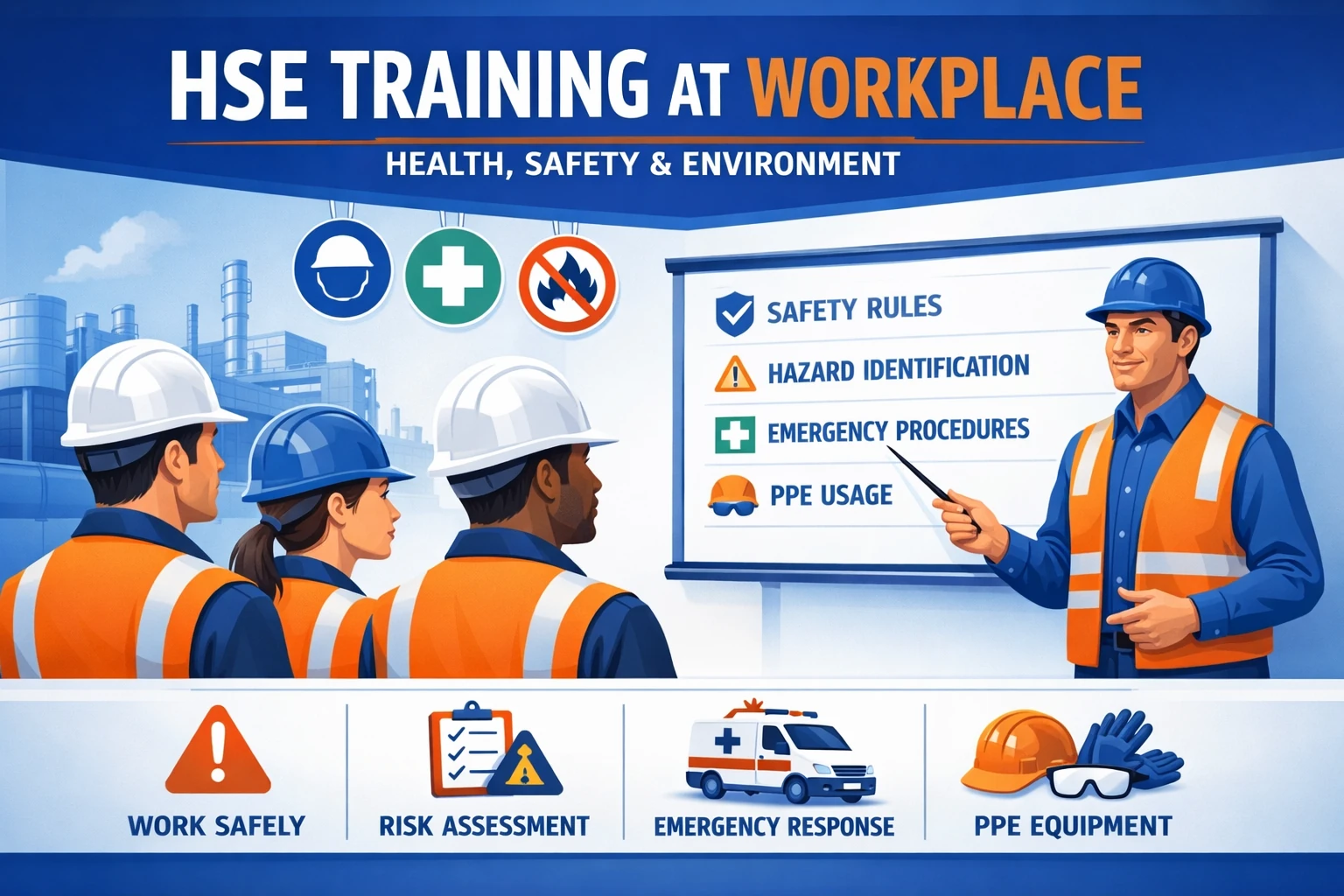 آموزش ایمنی و HSE؛ راهنمای جامع کاهش حوادث شغلی در سازمانها