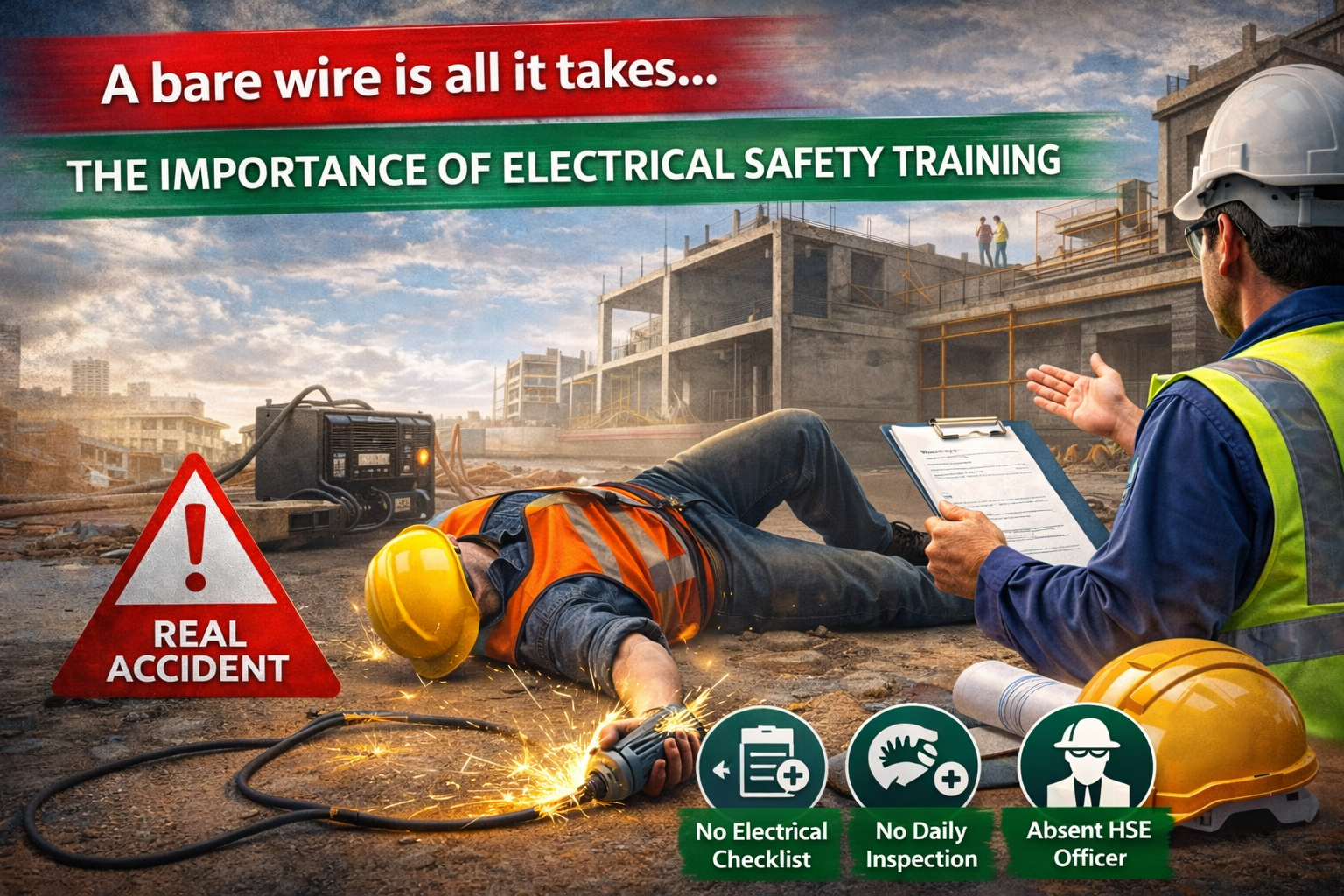 اهمیت آموزش ایمنی برق در پروژه‌های ساختمانی